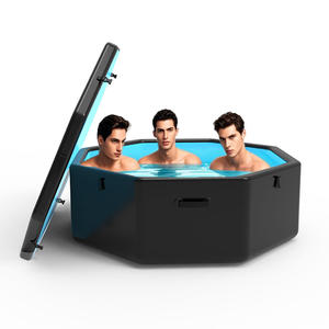 CHILLMEND, bañera de hielo inflable portátil de tamaño personalizado, bañera de hidromasaje Octágono, inmersión fría portátil multicapa con cubierta - Product Image 6