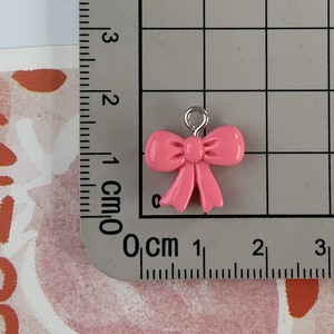 Pendentifs en résine nœud papillon mignons pour la fabrication de bijoux DIY (boucles d'oreilles, colliers, bracelets), accessoires de porte-clés faits main, breloques - Product Image 4