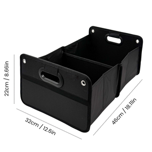 Ensemble d'organisateurs de rangement pour voiture comprenant une boîte de rangement pour coffre et un organisateur pour l'espace entre les sièges, organisateur de chaussures pour coffre de voiture - Product Image 2