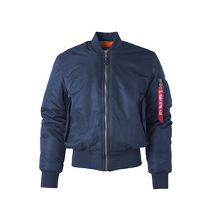 Blouson aviateur unisexe en nylon <span class=keywords><strong>noir</strong></span> MA1 Flight pour hommes de haute qualité grande taille uni avec broderie personnalisée et logo imprimé - Product Image 6