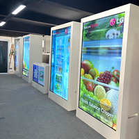 32''43''49'' intérieur 3D hologramme écran tactile interactif LCD boîte transparente vitrine d'affichage LCD