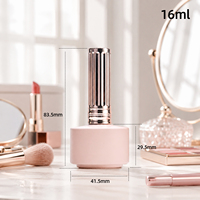 En stock – Flacon de vernis à ongles gel rose unique de 16 ml, personnalisé, vente en gros d'usine, contenant en verre brillant pour huile à ongles liquide