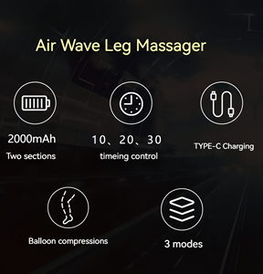 Portable Rechargeable 5 chambres Air Compression jambe masseur léger professionnel pressothérapie pour masseur de Sport à domicile - Product Image 6