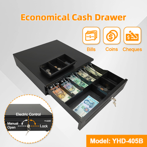 Tiroir-caisse métallique flexible et amovible avec compartiment à monnaie, pour un tri quotidien <span class=keywords><strong>facile</strong></span> des espèces, 5 compartiments billets, 5 compartiments pièces - Product Image 6