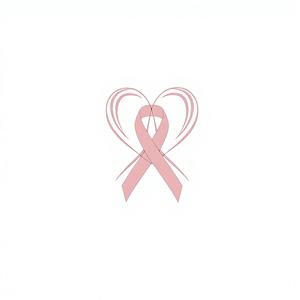 T-shirt court en tricot à col rond imprimé Y2K pour femmes, rose, avec rubans, pour la sensibilisation au cancer du sein, coupe ajustée, en spandex/polyester - Product Image 1