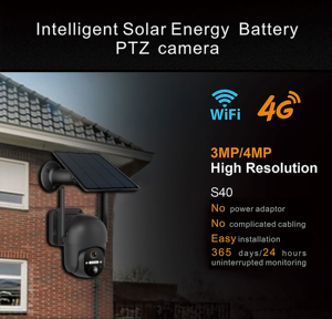 กล้องวงจรปิดรุ่นใหม่ล่าสุด 4MP WiFi 4G รองรับซิมการ์ด กล้อง IP ระบบรักษาความปลอดภัย AI ตรวจจับมนุษย์ เสียงสองทาง ไร้สาย แบตเตอรี่ พลังงานแสงอาทิตย์ PTZ มองเห็นในเวลากลางคืน - Product Image 2