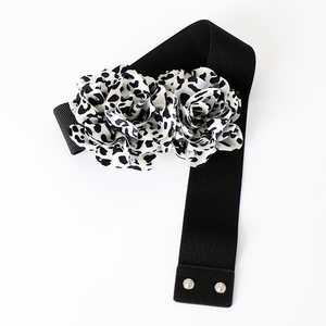 Nouveau dames taille Corset <span class=keywords><strong>ceinture</strong></span> élastique <span class=keywords><strong>ceinture</strong></span> à la mode léopard Rose fleur <span class=keywords><strong>ceinture</strong></span> décorative <span class=keywords><strong>pour</strong></span> <span class=keywords><strong>jupe</strong></span> pull robe alliage boucle - Product Image 5