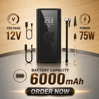 Heavy Duty Portable Car Truck Tire Inflatable Device High Power 150PSI With Pressure Gauge