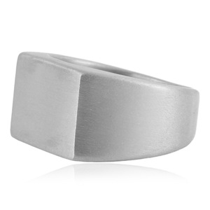yunnique Men's Square <b>Titanium</b> Steel <b>Ring</b> Geometric Frosted Minimalist Jewelry Gift - Product Image 4