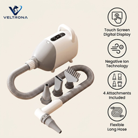 Sèche-cheveux intelligent tout-en-un pour animaux de compagnie avec plastique ABS pour chiens et chats de grande taille, utilisation en salle de bain, design luxueux