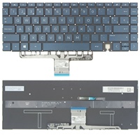 Clavier espagnol rétroéclairé bleu noir argenté pour ordinateur portable HP Spectre x360 14-EA0000 14-EA1000 14-EA2000