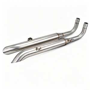 อะไหล่รถจักรยานยนต์ ท่อไอเสียสีดำ วัสดุสแตนเลส 304 สำหรับ <span class=keywords><strong>Triumph</strong></span> <span class=keywords><strong>Bonneville</strong></span> <span class=keywords><strong>Bobber</strong></span> T100 T1200 Speed Master - Product Image 3