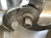 Hoge snelheid diepvriesvlees snijmachine ZRJ40 - 304 roestvrijstalen komcutter met regelbare snelheid voor vleesverwerkingsbedrijven