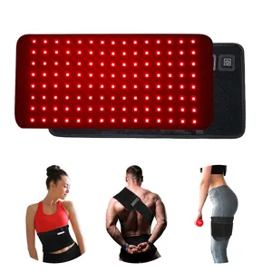 Massaggio portatile 660nm 850nm uso domestico pdt led vita a infrarossi cintura di terapia della luce rossa per il dolore al collo