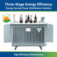 50kva 10kv 11kv 415v 480v 60Hz Üç Fazlı Dış Mekan İki Sargılı Tam Bakır Yağlı ONAN/ONAF Soğutmalı Güç Trafosu