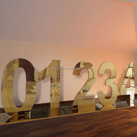 HONGSEN fête de mariage grand or 3D pvc grandes lettres 3 pi 4 pi chapiteau lettres