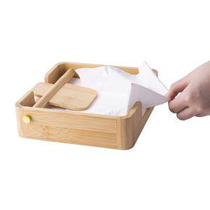 Bamboo <b>Napkin</b> Holder for Table <b>Napkin</b> <b>Dispenser</b> Wooden Tissue <b>Napkin</b> Holders for Kitchen Bar Restaurant - Product Image 1
