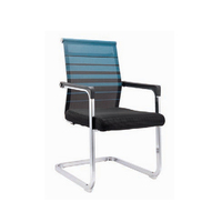 Chaise de bureau de haute qualité avec des chaises de salle d'attente de bureau de visiteurs d'invité simple de tissu de maille noir blanc
