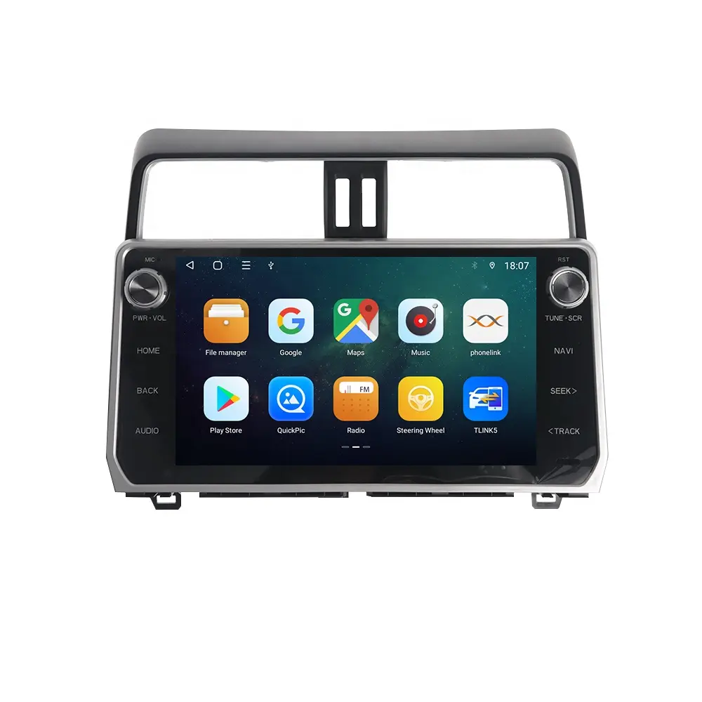 12.3 "Rádio Do Carro Android Para Toyota Land Cruiser Prado 150 2018-2023 Auto Estéreo Carro Navegação GPS Multimedia Player Unidade de Cabeça