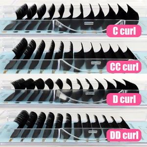 Abonnie Plateaux d'extensions <span class=keywords><strong>de</strong></span> <span class=keywords><strong>cils</strong></span> individuels en gros, volumes standard, noir mat, effet velours - Product Image 2