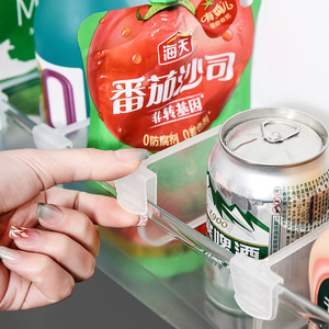 Organizador multifuncional para refrigerador con clips de sujeción, clips divisorios ajustables y versátiles. - Product Image 2