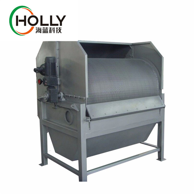 Automatic Rotary Drum Screen Filter with PLC Control Stainless Steel Construction for Wastewater Treatment