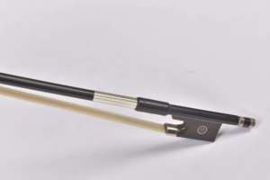 Archet de violon rond en fibre de carbone pour fabricants d'instruments, avec talon en ébène et crins de cheval naturels, accessoire professionnel pour le jeu au violon - Product Image 5
