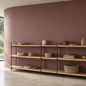 Rivestimento Murale Flessibile Effetto Rattan Marrone Rossastro 600 X 1200 mm Finitura Murale Testurizzata per Pareti di Ristoranti e Banquette - Product Image 1