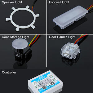 공장 맞춤 제작 간편 설치 심포니 유니버설 차량용 RGBIC LED 앰비언트 스트립 조명 키트 - Product Image 3