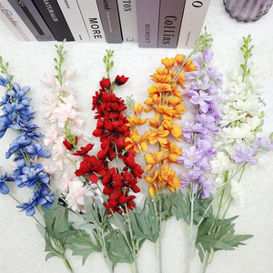 Faux 85cm <span class=keywords><strong>Delphinium</strong></span> Arrangement De Fleurs <span class=keywords><strong>Plante</strong></span> Artificielle pour La Décoration Intérieure Décor De Mariage - Product Image 1