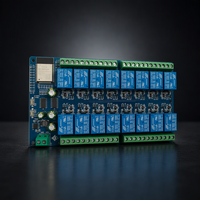 Nouvelle carte de développement de module relais 16 voies ESP32 avec alimentation DC5V, convertisseur DC/DC, OS Linux, I2C, produits de qualité originale