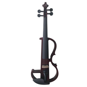Adultos aprenden a tocar violín electrónico electroacústico en blanco y negro para presentaciones en escenario. - Product Image 3