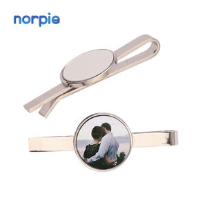 Promosi grosir klip dasi kupu-kupu logam sublimasi polos Logo desain kustom pria - Product Image 1