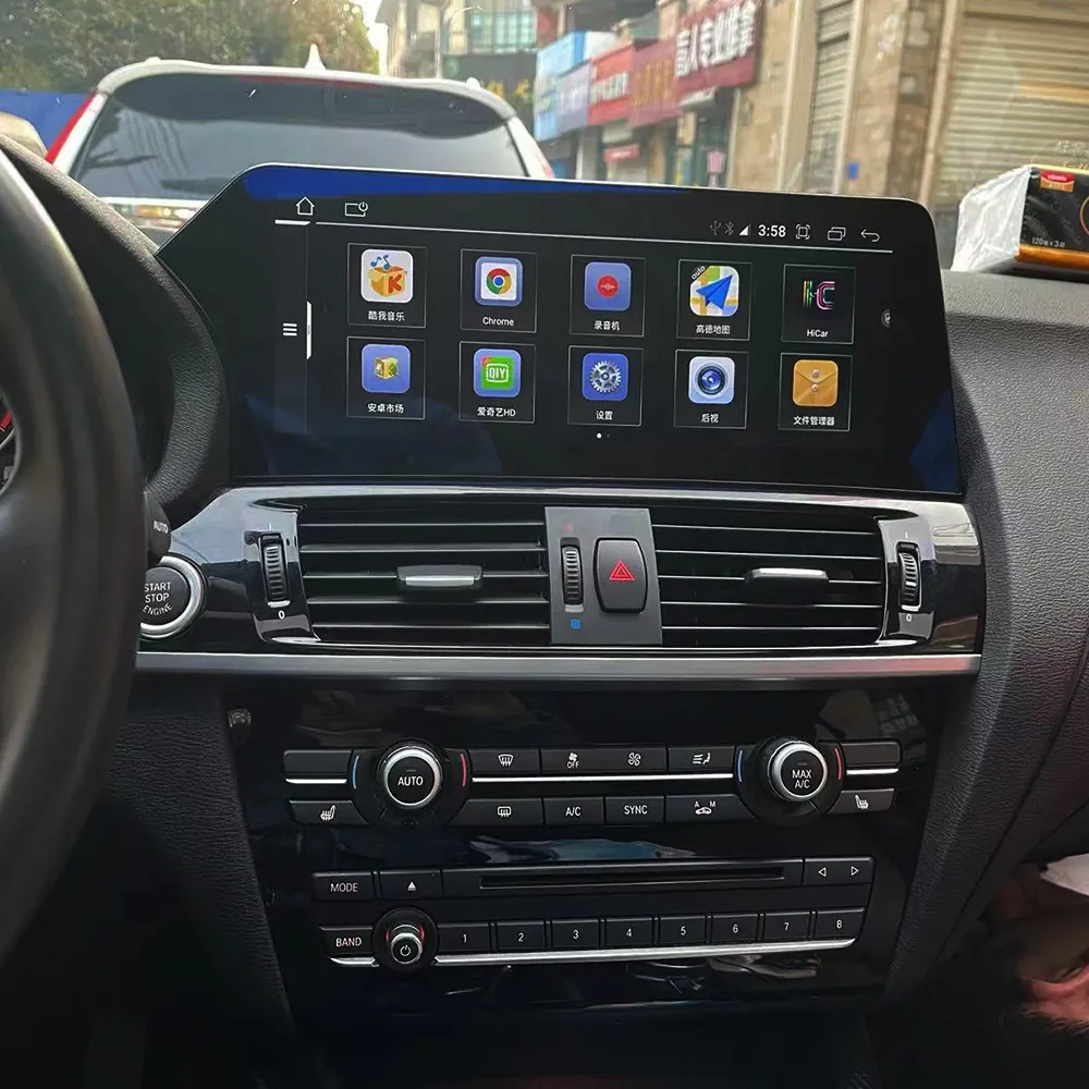 Radio Tesla 12.3 inci Video mobil, pemutar multimedia mobil Stereo otomatis Android 11 untuk BMW Cic NBT EVO carunit