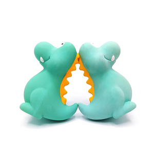 Jouet pour bébé dinosaure en caoutchouc naturel <span class=keywords><strong>Banby</strong></span> - Jouet doux fait main pour les bébés de 0 à 2 ans - Sourires coquins et moments ludiques - Product Image 3