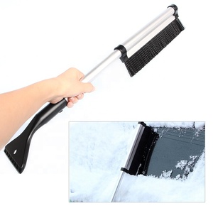 Brosse à neige télescopique rétractable et extensible, grattoir à <span class=keywords><strong>glace</strong></span> pour le <span class=keywords><strong>pare</strong></span>-<span class=keywords><strong>brise</strong></span> de véhicule d'hiver avec brosse à poils rigides - Product Image 6