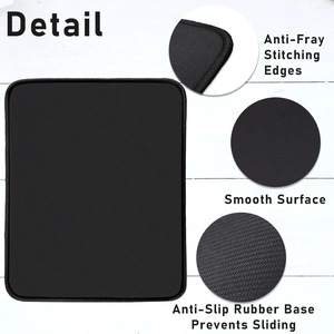 Factory Stock XXL Blank Black Mouse <b>Pad</b> Thickened Rubber <b>Desk</b> Mat with Stitched Edges OEM Custom Advertising - Product Image 2