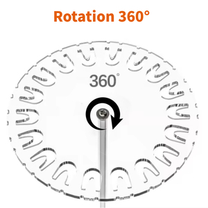 OEM sang trọng Acrylic Vòng cổ Khung treo cây Vòng cổ xoay tổ chức chủ lucite hiển thị đứng Rack với vòng cơ sở - Product Image 3