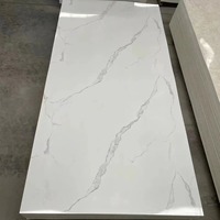 Panel dinding mengkilap tinggi 3mm lembar marmer UV PVC Modern untuk dekorasi rumah dinding Interior mudah tahan air untuk kamar tidur Villa