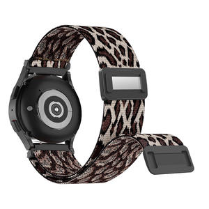 نايلون مرن وممغنط وين وين لساعة سامسونج جالاكسي 5 ، هواوي GT4 18 ، 22 ، حزام بديل منسوج سادة - Product Image 5