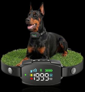 Upgraded Smart IPX7 Waterproof Shock & Vibration & Beep Long Range Yard Boundary Electric Dog <b>Collar</b> - Product Image 1