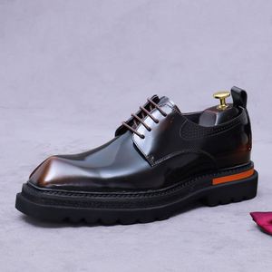 Nuevos Zapatos Formales de Cuero Genuino con Cordones para Hombre, Talla Grande 37-46, Transpirables, Ligeros, Antideslizantes, Casuales, de Vestir para Oficina - Product Image 6