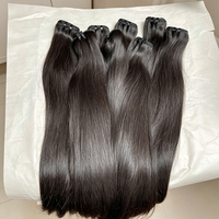 Super Double Drawn Shiny Raw Vietnamese <strong>Hair</strong> Extensions Bone Straight Natural Weft Wholesale Human <strong>Hair</strong> <strong>Bundles</strong> in Stock