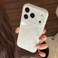 Coque de téléphone personnalisable à bas prix avec motif de poney de dessin animé mignon pour iPhone 13 14 15 16 17 Pro Max, Housse de protection souple en TPU