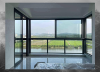 Ventana Corredera de Aluminio Anticondensación, Doble Acristalamiento, Rotura Térmica, Fácil de Limpiar, Vista Panorámica
