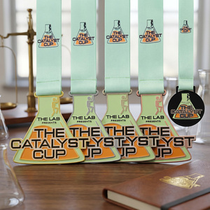 Medaglia Souvenir in Metallo Altamente Dettagliata, Medaglie Personalizzate per <span class=keywords><strong>la</strong></span> Coppa Catalyst, Medaglie Premio Personalizzate in Lega di Zinco con Logo e Lettere in Smalto 3D - Product Image 1