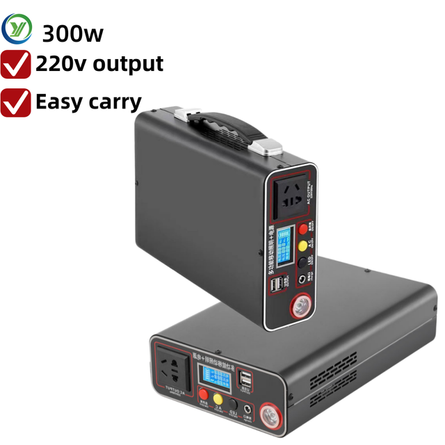 Multi-purpose Factory Direct 300W Portable Power Station 167WH for Camping/Home Emergency with 220V AC Outlet USB Quick Charge