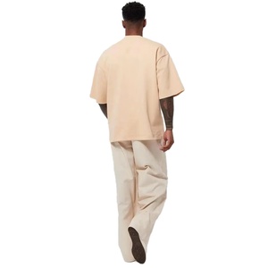 Nouveauté T-shirt personnalisé de qualité supérieure 260 Gsm en coton et élasthanne surdimensionné lourd à manches courtes pour homme - Product Image 3