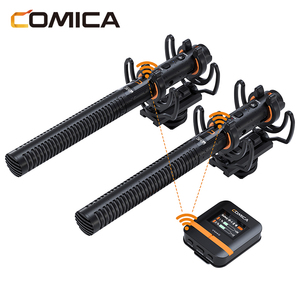 ไมโครโฟนไร้สายแบบ Shotgun สองช่องสัญญาณ COMICA VM40 COMBO สำหรับกล้องและโทรศัพท์มือถือ - Product Image 1