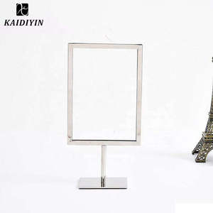 บอร์ดสแตนเลสแบบตั้งยืน A4แบบพกพาแผงวางป้ายแต่งงาน - Product Image 5